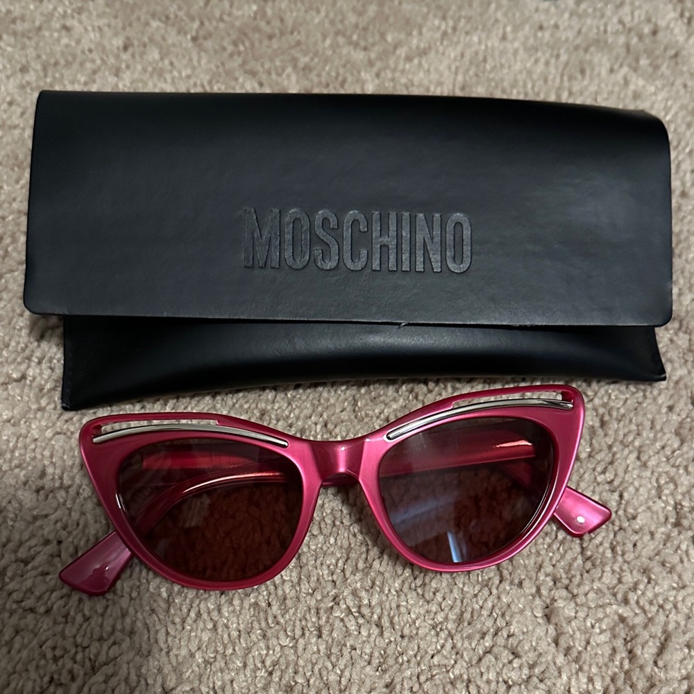 Moschino Fuchsia Cat-Eye Sunglasses